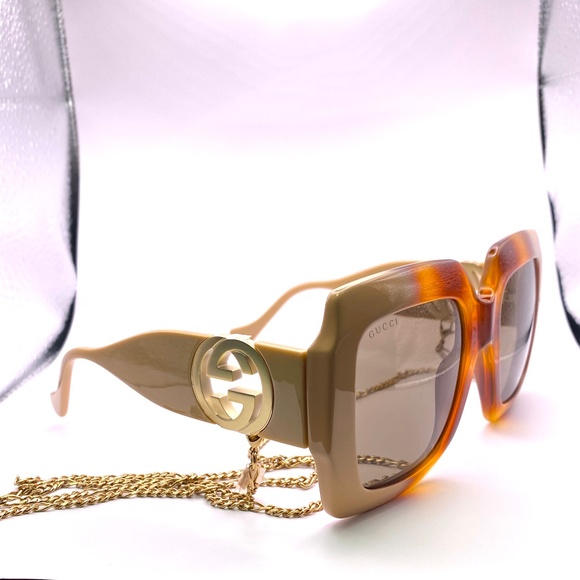 NEW GUCCI GG1022S - 003 CHAIN SUNGLASSES - Picture 12 of 16